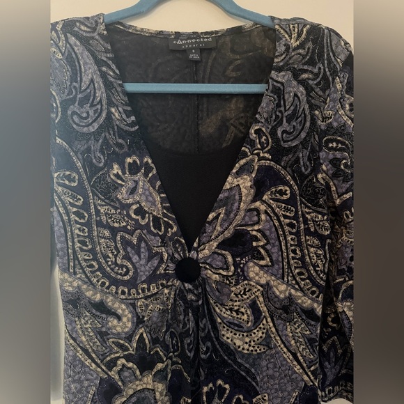 Fairycore Y2K Witchy Whimsical Paisley Enchanted Dress With Ring Detail– Size 8 - Picture 3 of 4